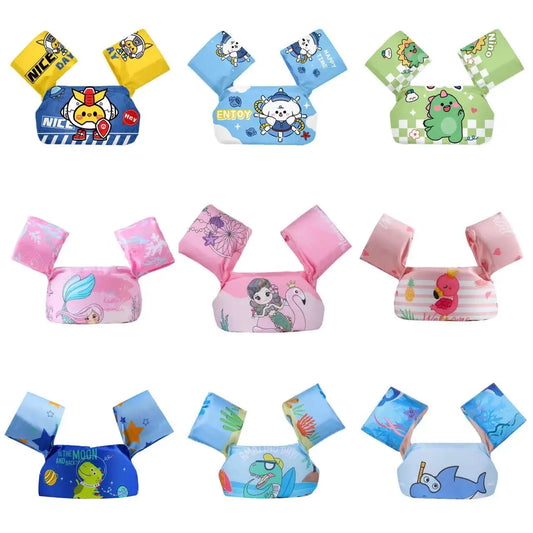 Baby Float Cartoon Arm Sleeve Swimsuit