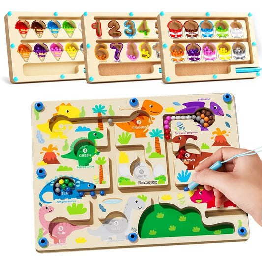 Montessori Magnetic Color Sorting Games Maze Board