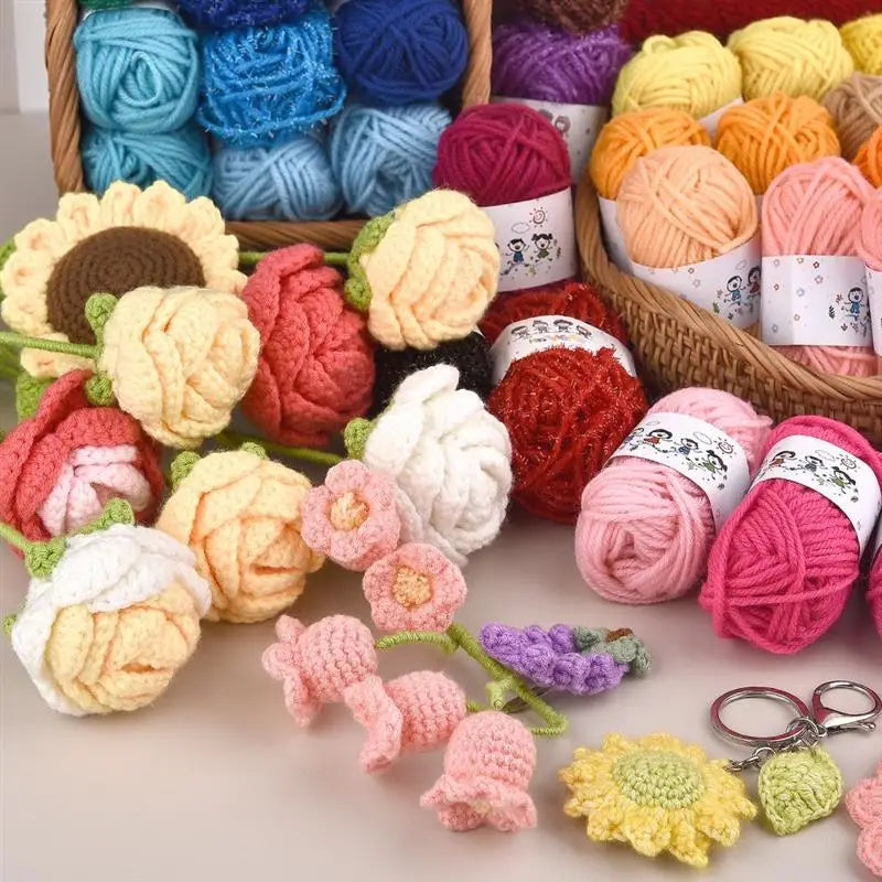 12color/Set Milk Cotton Knitting Cotton Yarn