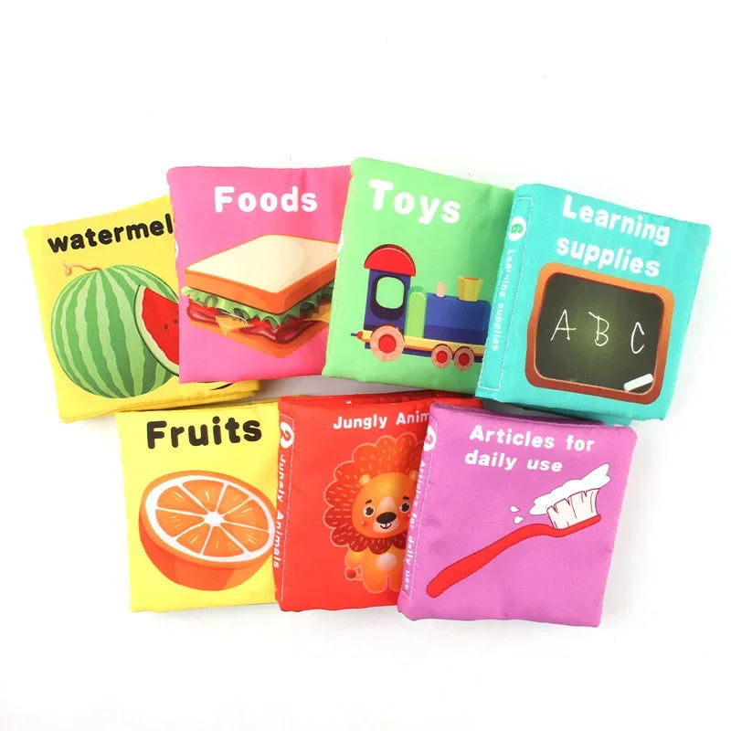 Interactive Montessori Baby Soft Cloth Book 0-36M