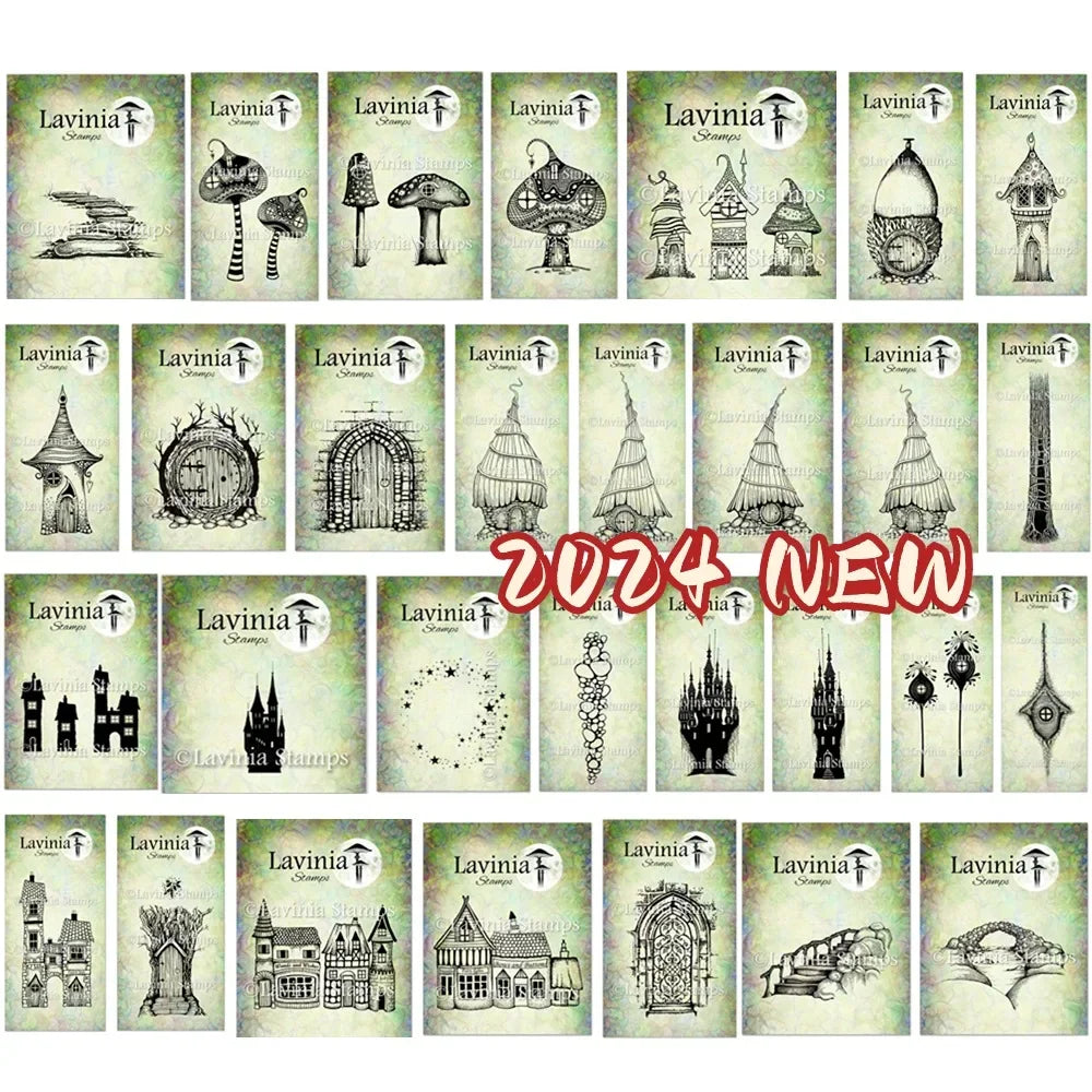 Multiple Houses and Roads Clear Silicone Stamps