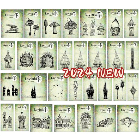 Multiple Houses and Roads Clear Silicone Stamps