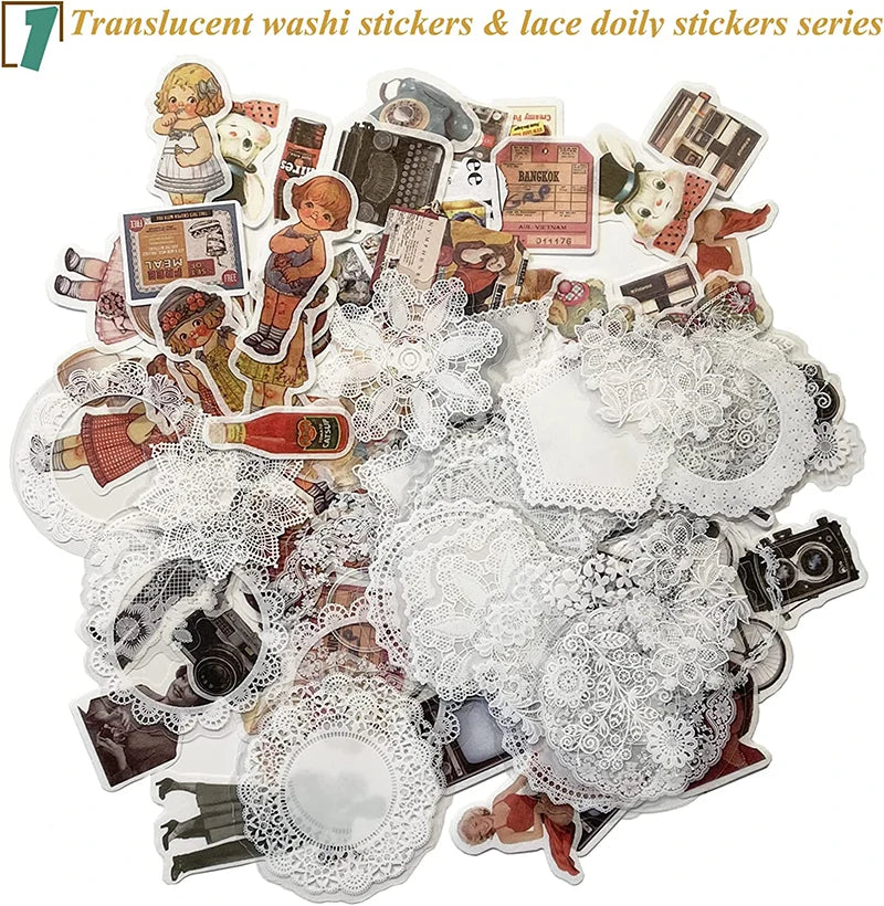 Vintage Journaling Scrapbooking Stickers