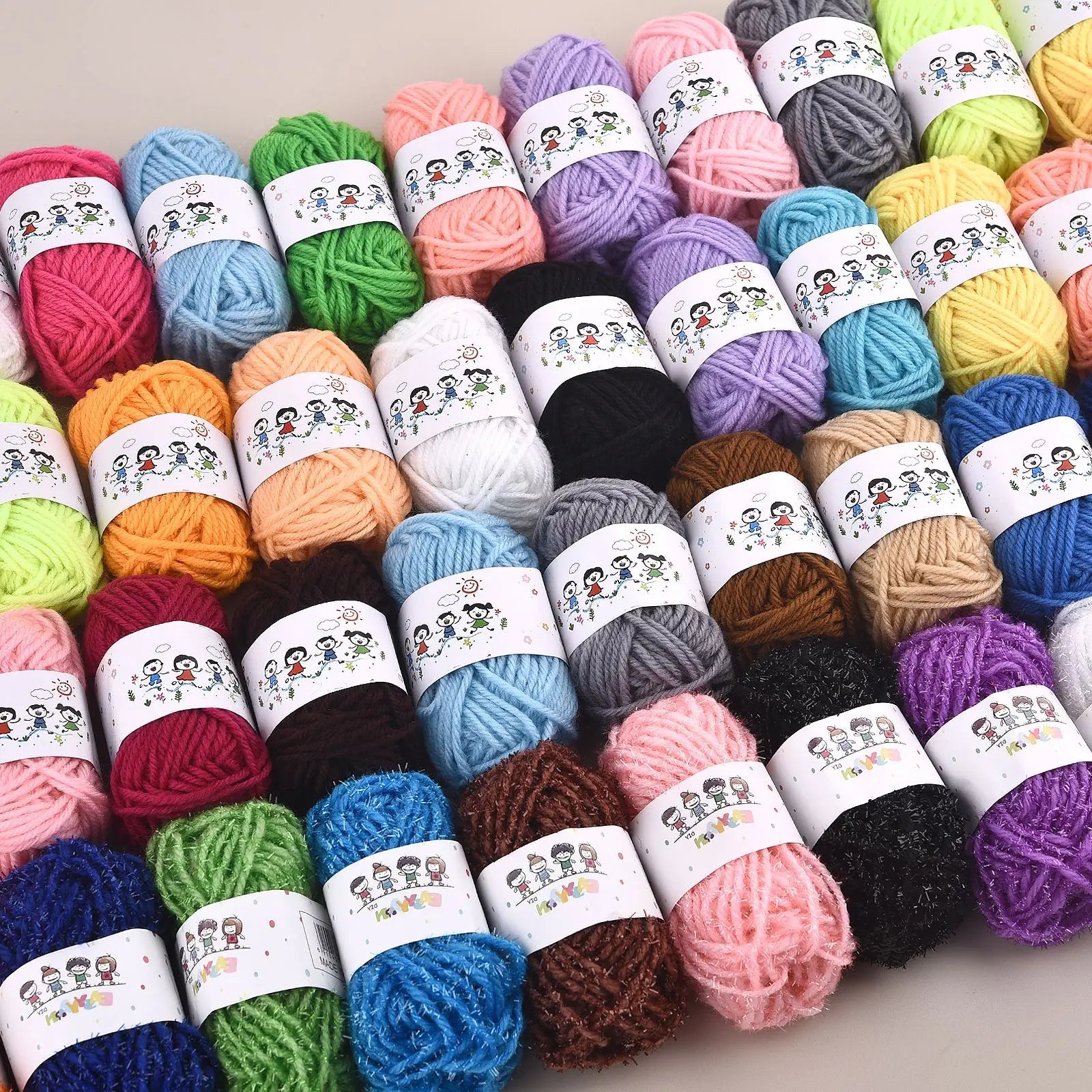 12color/Set Milk Cotton Knitting Cotton Yarn