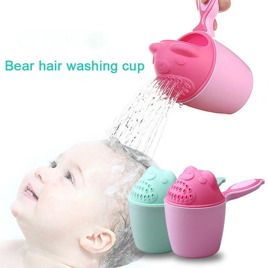 Cartoon Baby Bath Caps Toddle Shampoo Cup