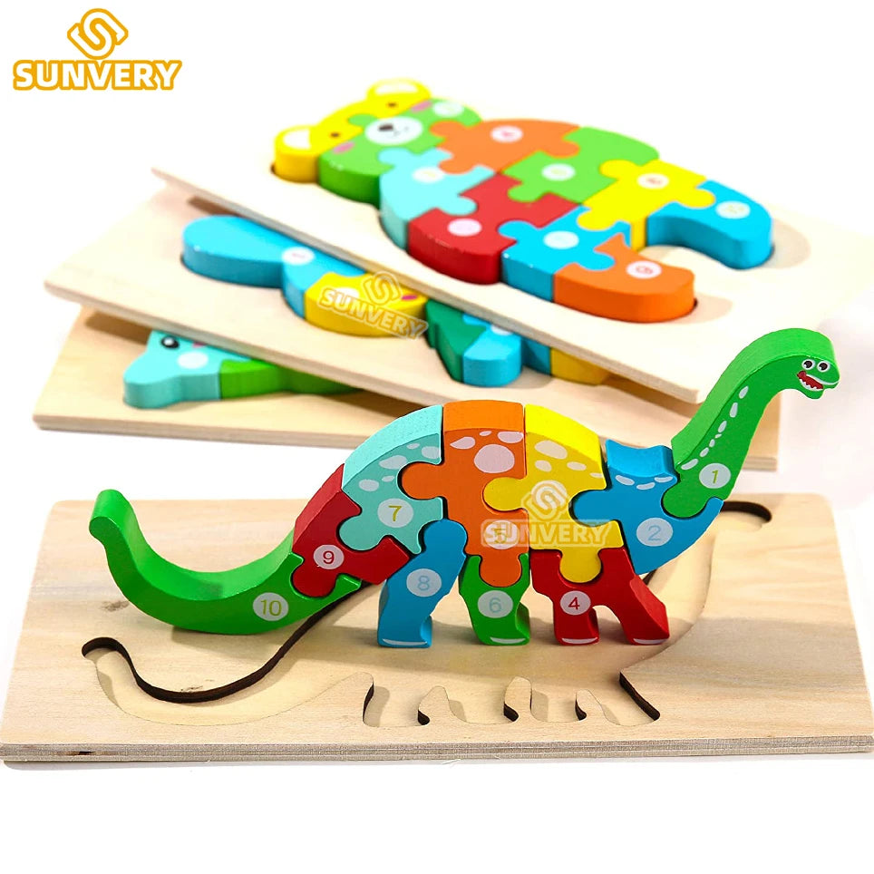 Wooden Toddler Puzzles for Kids