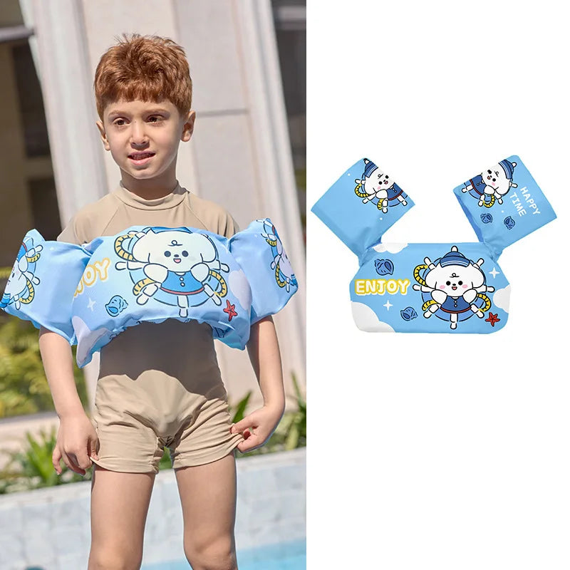 Baby Float Cartoon Arm Sleeve Swimsuit