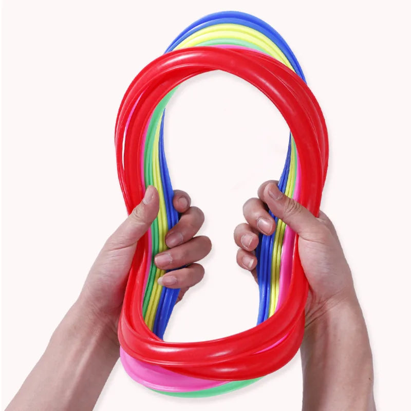 Lattice Jump Ring Set Game with 10 Hoops