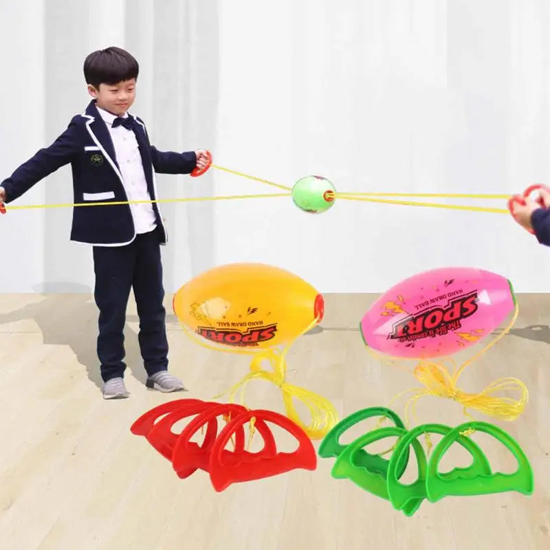Hand pulled ball outdoor games children's toys