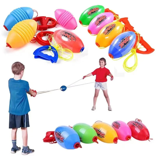 Hand pulled ball outdoor games children's toys