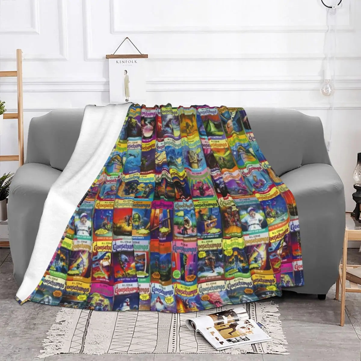 Goosebumps Masterpiece Throw Blanket Sofa Quilt manga Beach Blankets