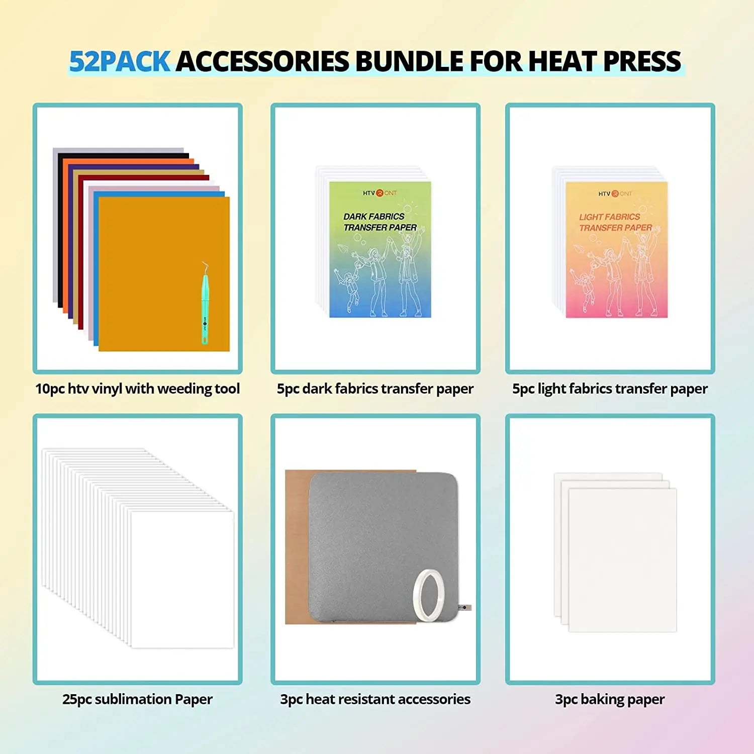 HTVRONT Heat Press Supplies Accessories