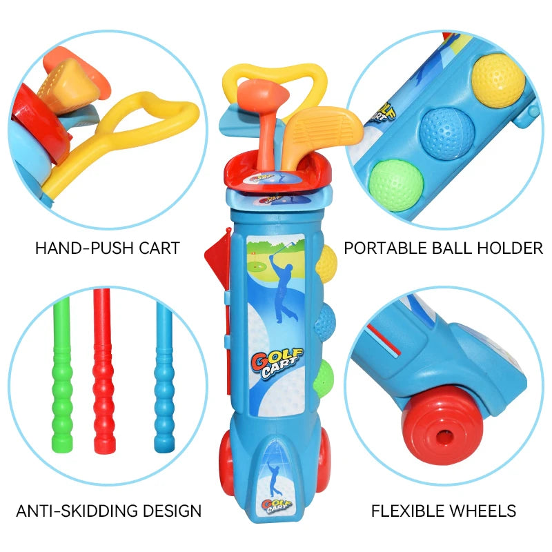 Retractable Toy Golf Clubs Interactive Toys
