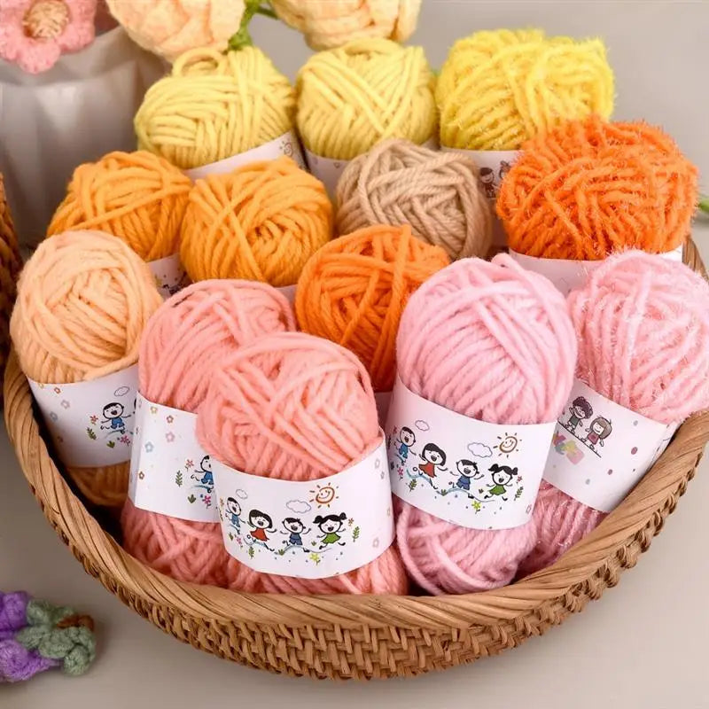 12color/Set Milk Cotton Knitting Cotton Yarn