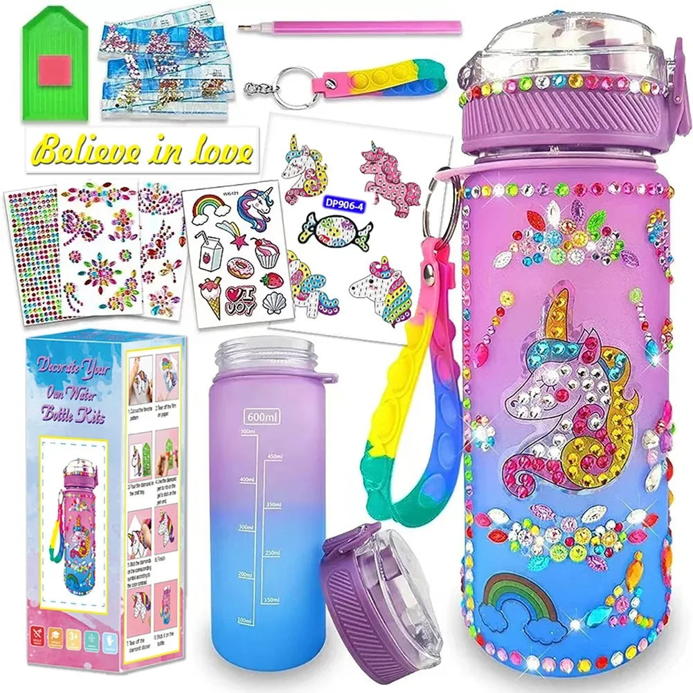 Kids Unicorn Water Bottle DIY