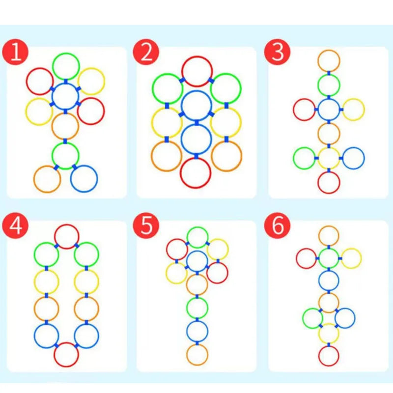 Lattice Jump Ring Set Game with 10 Hoops
