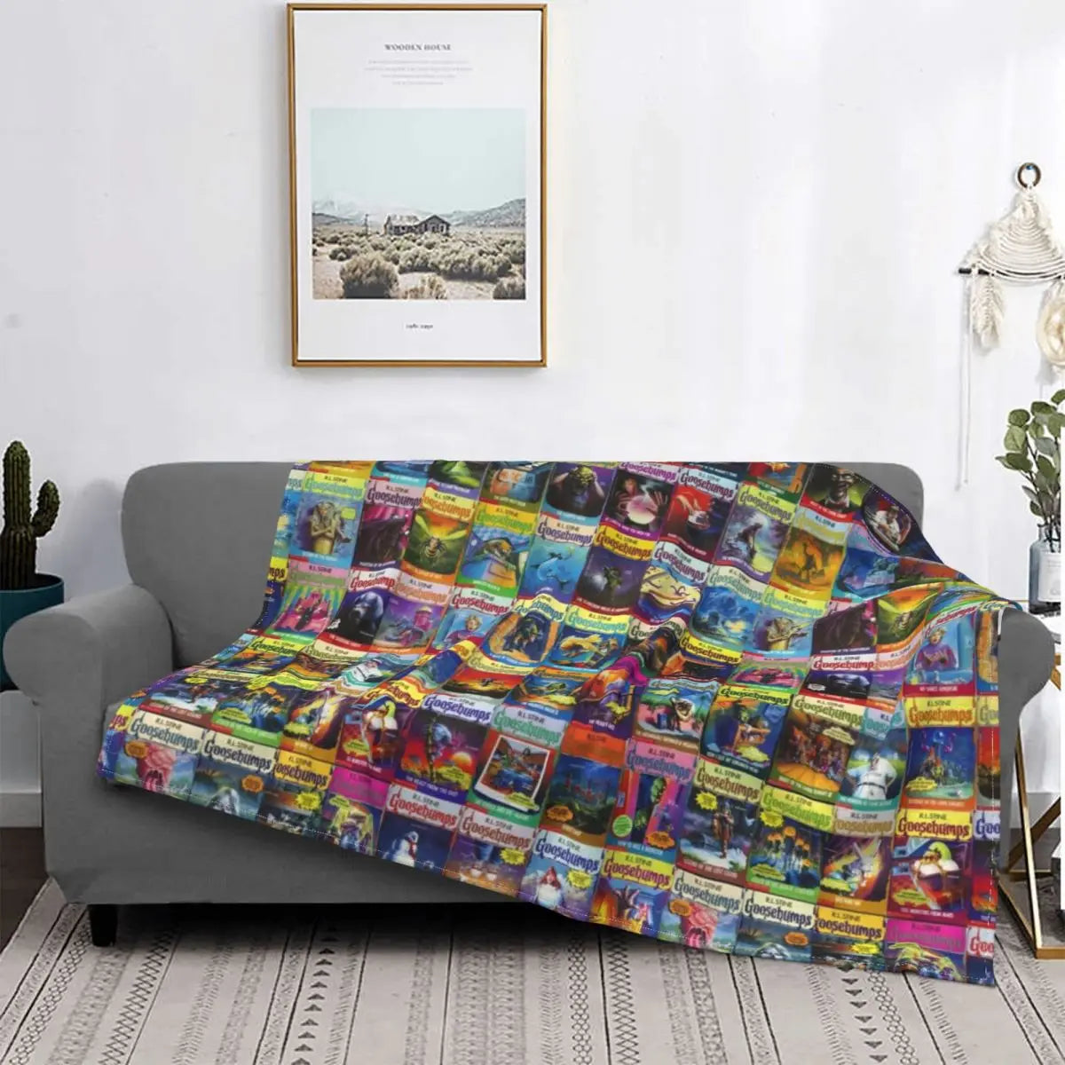 Goosebumps Masterpiece Throw Blanket Sofa Quilt manga Beach Blankets