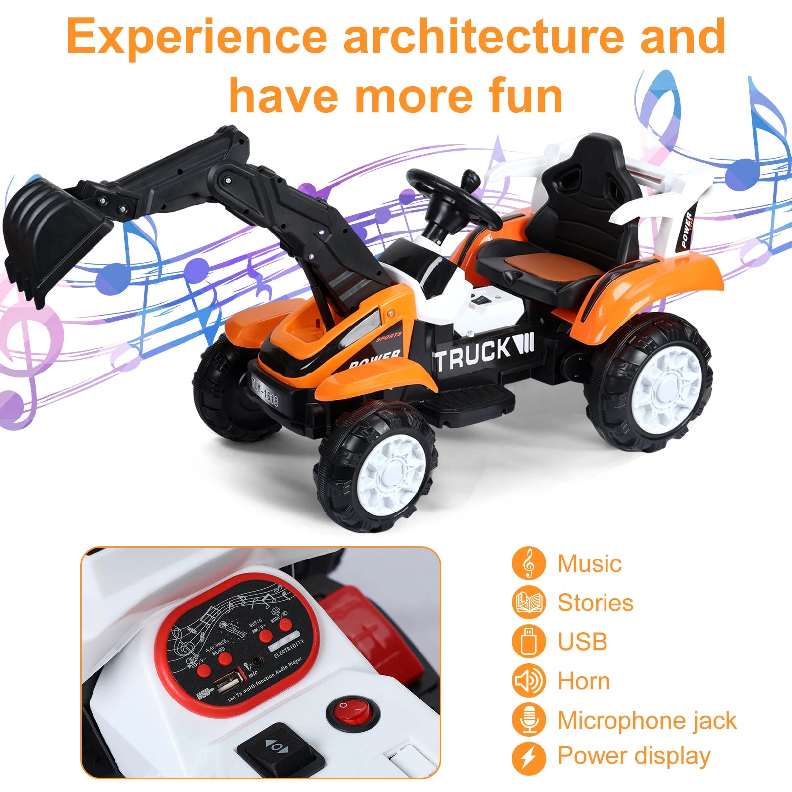 electric excavator Toy Car