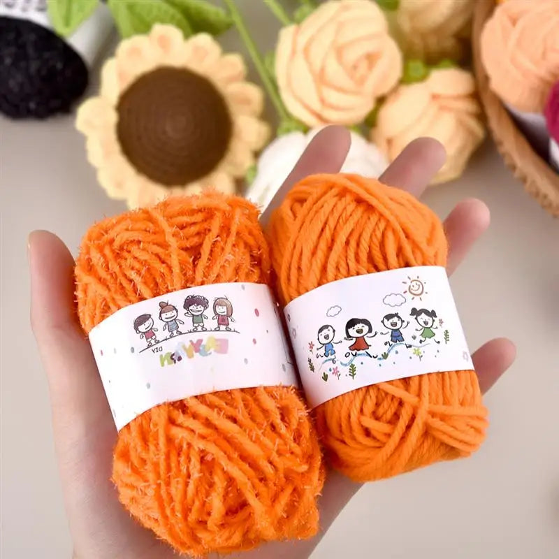 12color/Set Milk Cotton Knitting Cotton Yarn