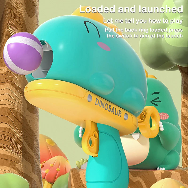 Dinosaur Sticky Ball Gun Throw Ball Dartboard