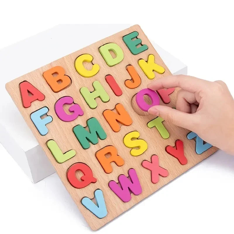 Alphabet Number Wooden Puzzles