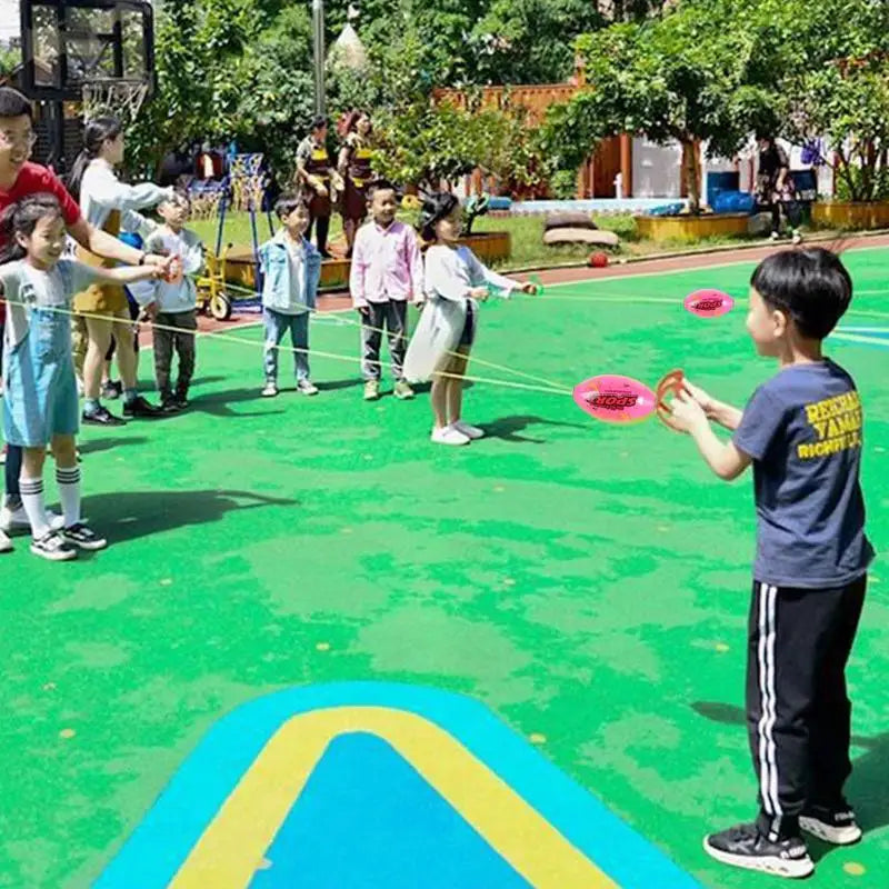 Hand pulled ball outdoor games children's toys