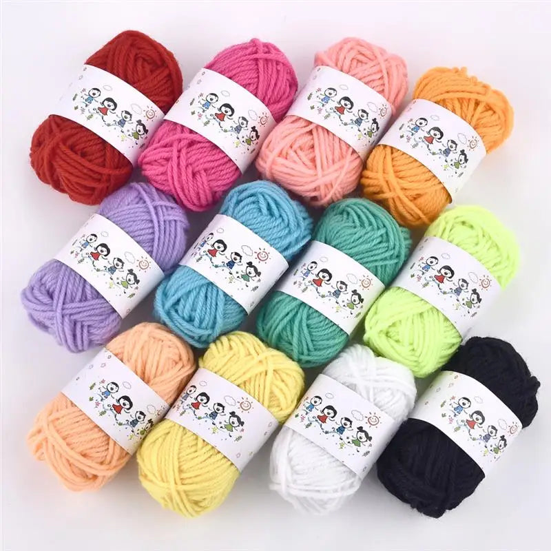 12color/Set Milk Cotton Knitting Cotton Yarn