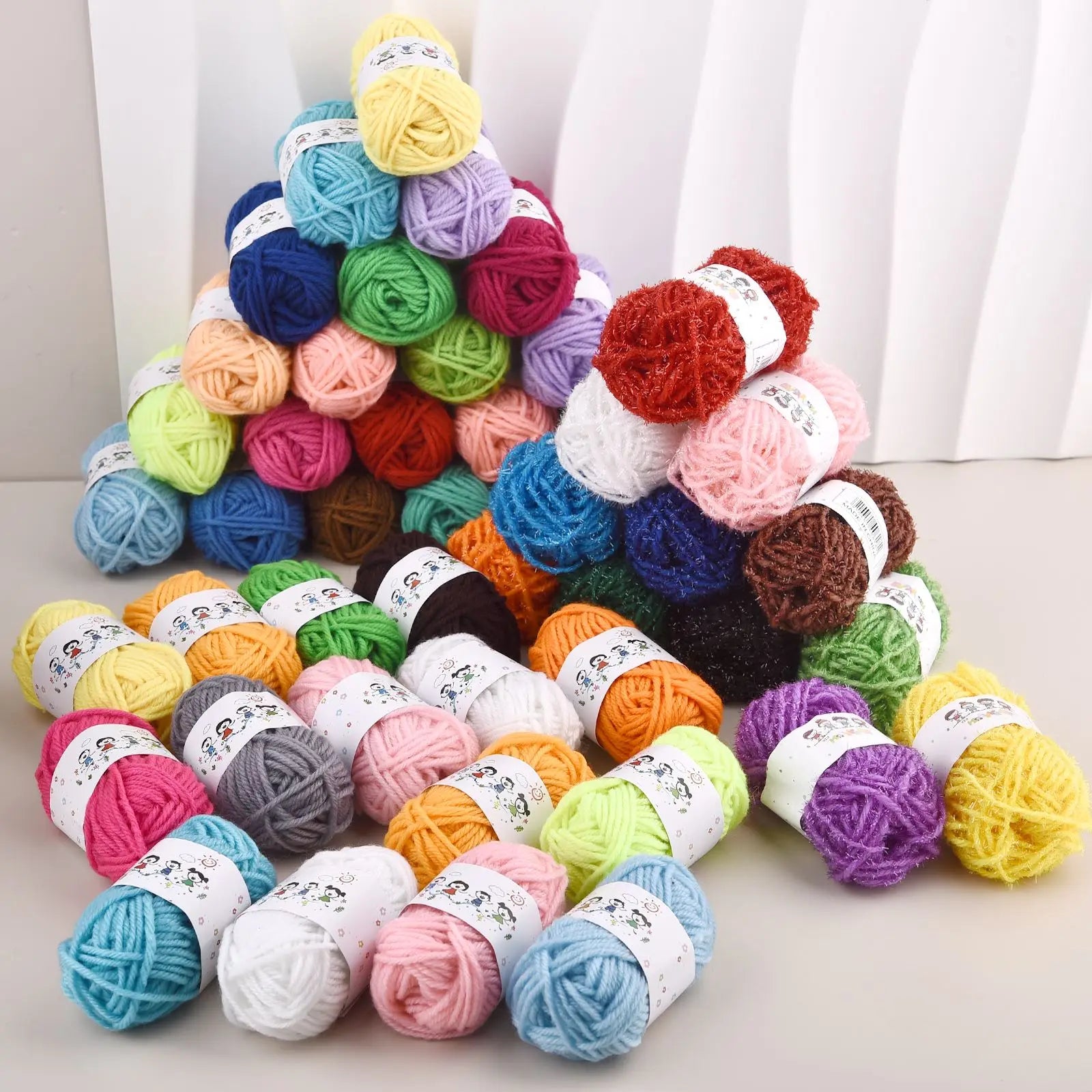 12color/Set Milk Cotton Knitting Cotton Yarn