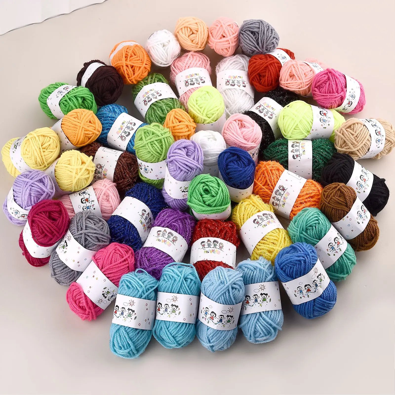 12color/Set Milk Cotton Knitting Cotton Yarn