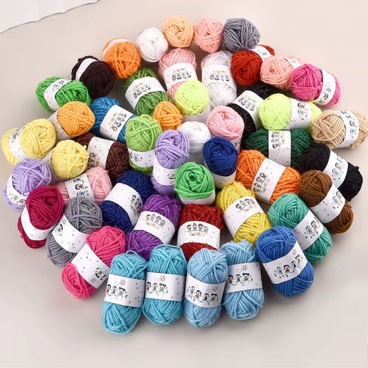 12color/Set Milk Cotton Knitting Cotton Yarn