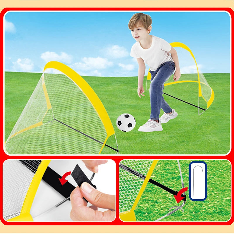Portable Soccer Football Goal Net Folding