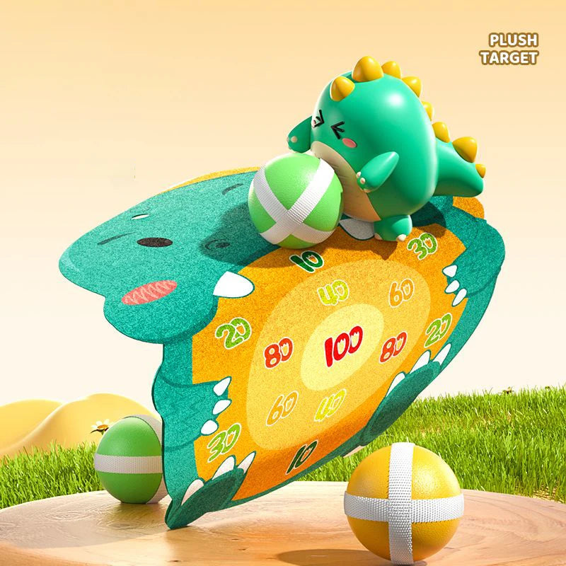 Dinosaur Sticky Ball Gun Throw Ball Dartboard