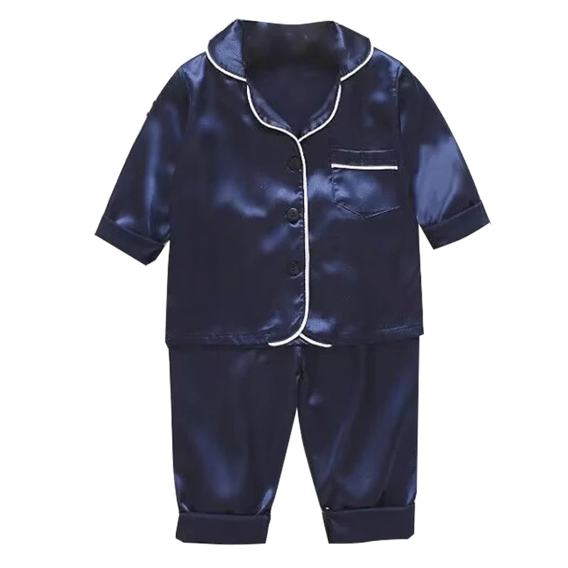 Silk Satin Children pajamas set