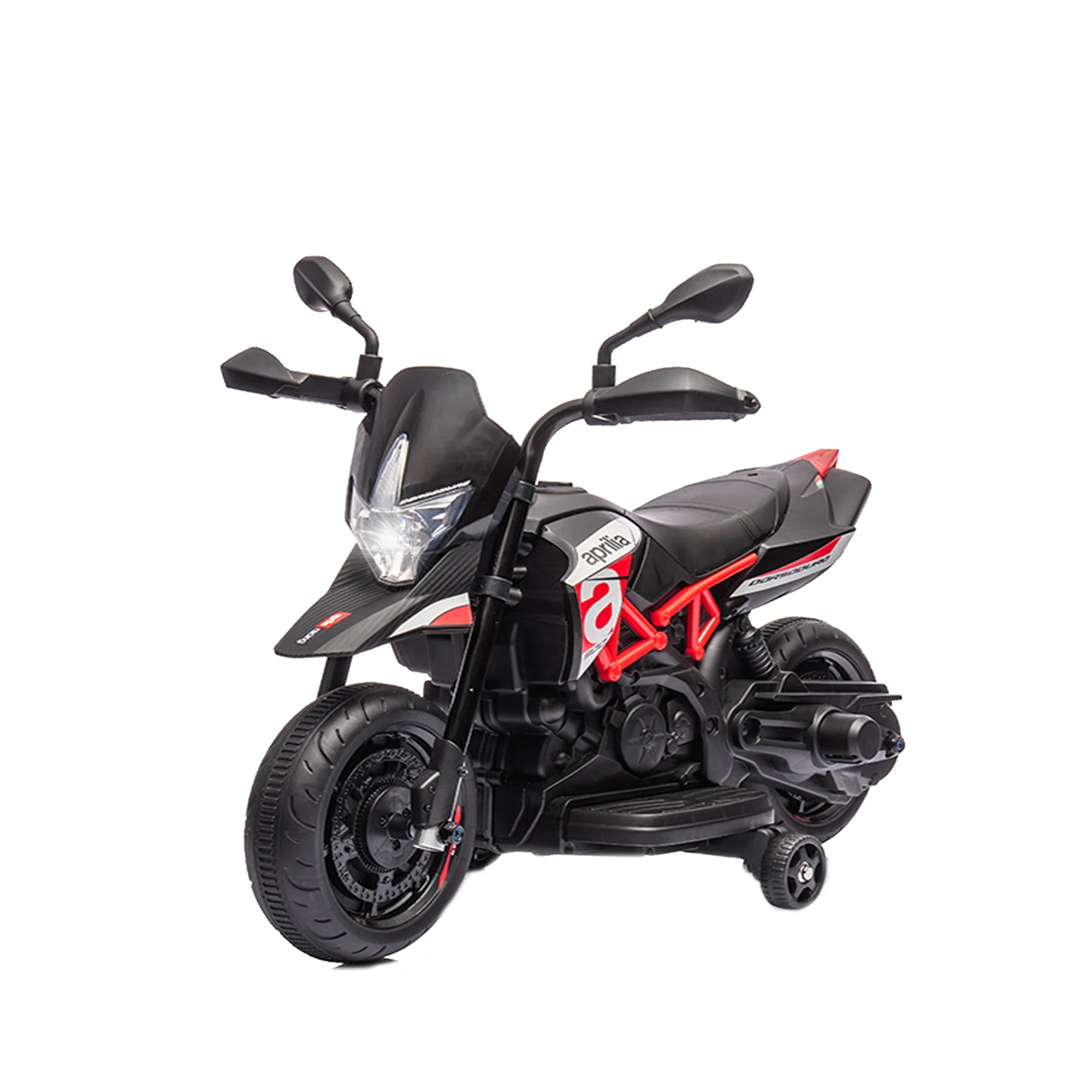 Licensed Aprilia Electric Toy Motorcycle, Red