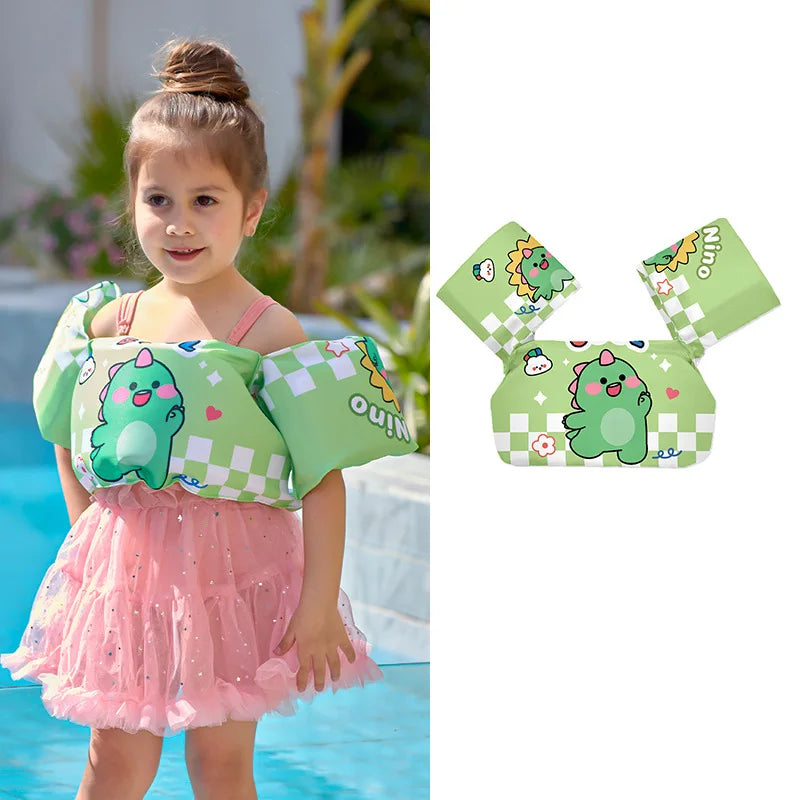 Baby Float Cartoon Arm Sleeve Swimsuit