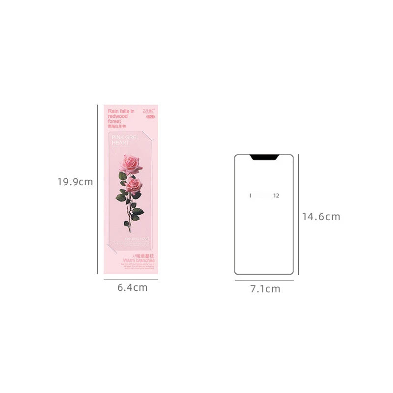 Flowers themed bookmarks