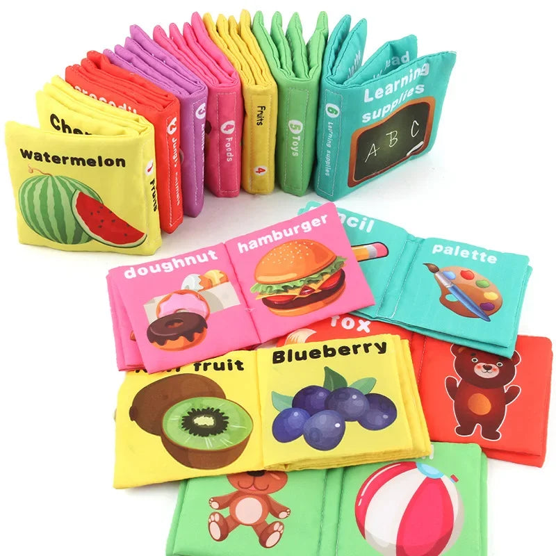 Interactive Montessori Baby Soft Cloth Book 0-36M