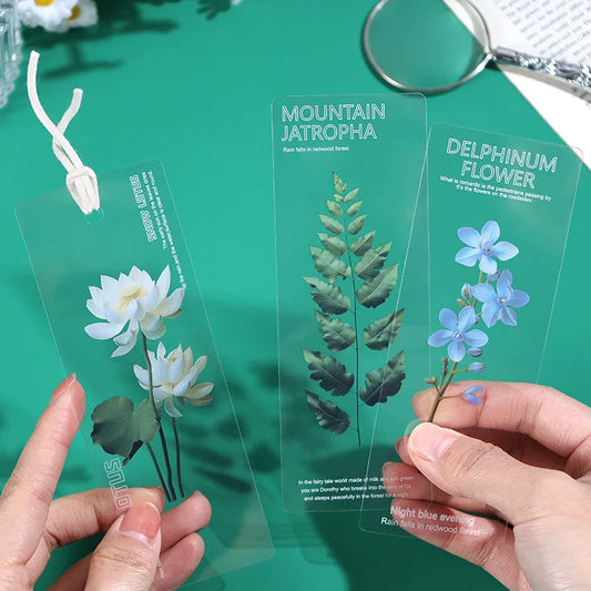 Flowers themed bookmarks
